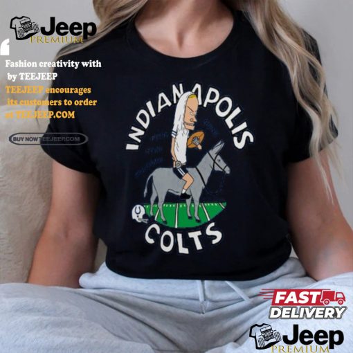 Indianapolis Colts NFL x Homage x Beavis and Butt Head Unisex Tri Blend T Shirt