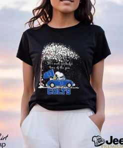 Indianapolis Colts Snoopy It’s Most Wonderful Time Of The Year T Shirt