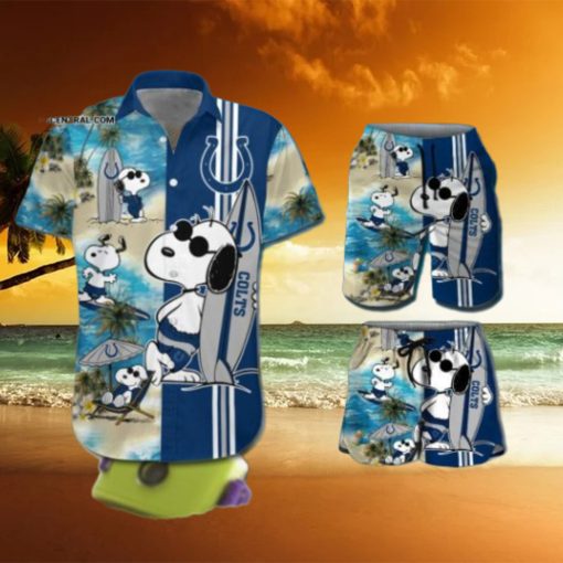 Indianapolis Colts Snoopy NFL Classic Full Print Hawaii Shirt