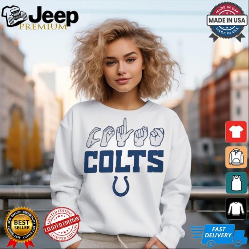 Indianapolis Colts The NFL ASL Collection by Love Sign American Sign Language T Shirt