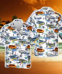 Inflatable Boat Hawaiian Shirt Gift For Holidays Beach