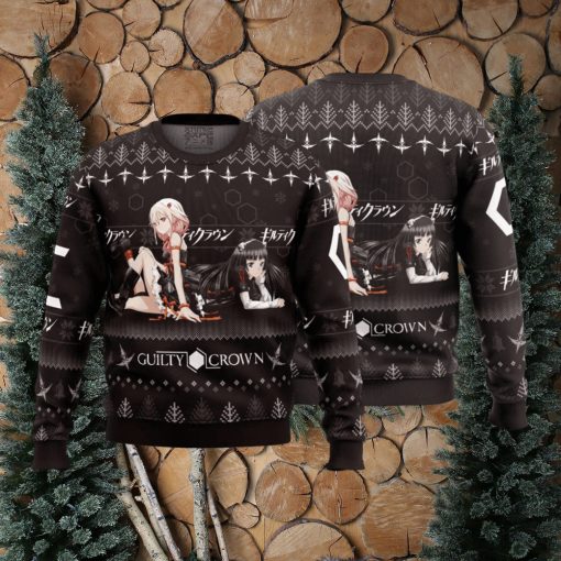 Inori X Tsugumi Guilty Crown Ugly Christmas Sweater