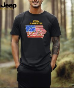 Iowa Hawkeyes American Flag Patriot T Shirt