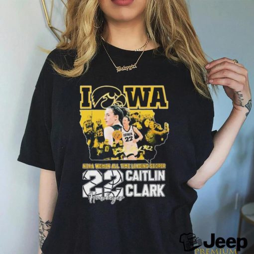 Iowa Hawkeyes Caitlin Clark NCAA Women’s All Time Leading Scorer Signature Shirt