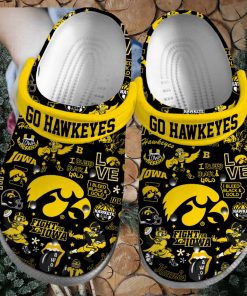 Iowa Hawkeyes NCAA Sport Crocs Crocband Clogs Shoes Comfortable For Men Women and Kids – Footwearelite Exclusive