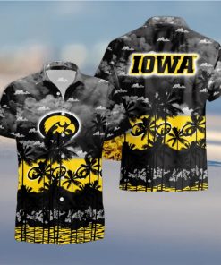 Iowa Hawkeyes Palms Tree Hawaiian Shirt