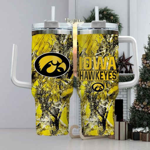 Iowa Hawkeyes Realtree Hunting 40oz Tumbler