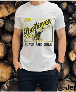 Iowa Hawkeyes black and gold shirt