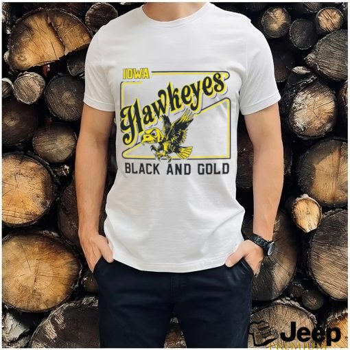 Iowa Hawkeyes black and gold shirt