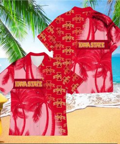 Iowa State Cyclones Coconut Tree Aloha 3D Hawaiian Shirt For Fans Men And Women Gift