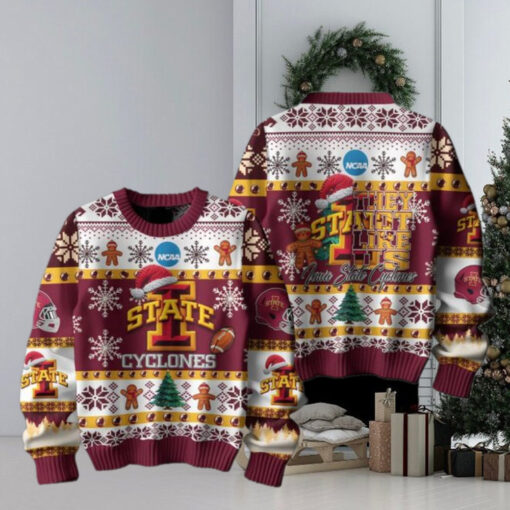 Iowa State Cyclones Football They Not Like Us Christmas Ugly Sweater