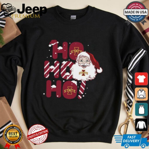 Iowa State Cyclones Ho Ho Ho Santa Claus Christmas shirt