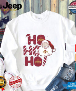 Iowa State Cyclones Ho Ho Ho Santa Claus Christmas shirt