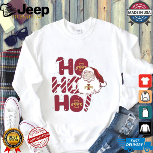 Iowa State Cyclones Ho Ho Ho Santa Claus Christmas shirt