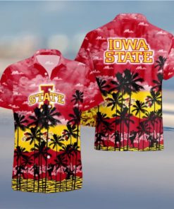 Iowa State Cyclones Palms Tree Hawaiian Shirt