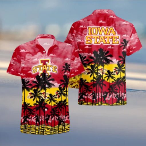 Iowa State Cyclones Palms Tree Hawaiian Shirt