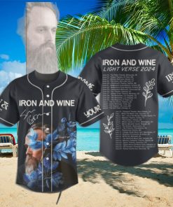 Iron And Wine Light Verse 2024 Custom Baseball Jersey