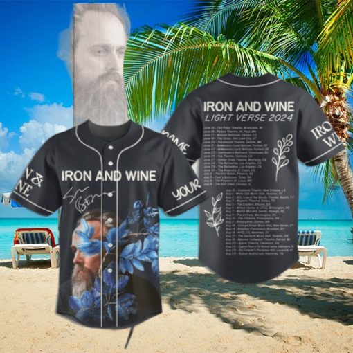 Iron And Wine Light Verse 2024 Custom Baseball Jersey