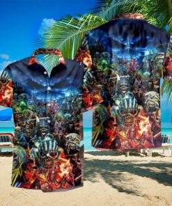 Iron Maiden This Time It Is War 2024 Summer Trend Fan Gifts Hawaiian Shirt