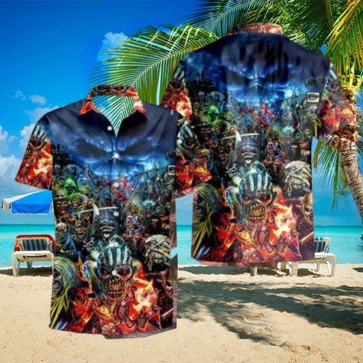 Iron Maiden This Time It Is War 2024 Summer Trend Fan Gifts Hawaiian Shirt