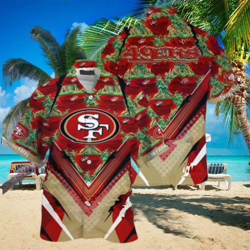 Island Pattern San Francisco 49ers Hawaiian Shirt