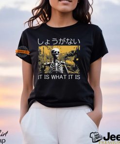 It Is What It Is Skeleton Washed Shirt