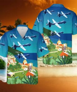 Italian Air Force MQ 9A Hawaiian Shirt Gift For Holidays Beach