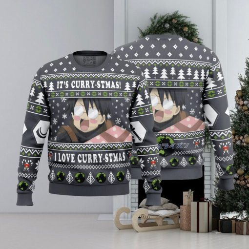 Its Curry stmas! I Love Curry stmas Log Horizon Ugly Christmas Sweater