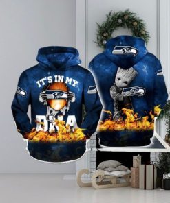 Its My Seattle Seahawks Dna Groot All Over Print 3D Hoodie Zip Hoodie