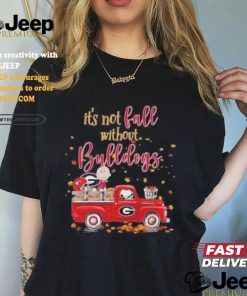 It’s Not Fall Without Peanuts Characters X Georgia Bulldogs Shirt