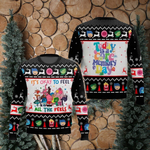 Its Okay To Feel All The Feels Inside Out Ugly Christmas Sweater