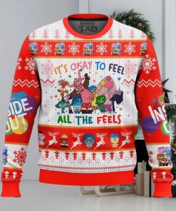 It's Okay To Feel All The Feels Inside Out Ugly Sweater