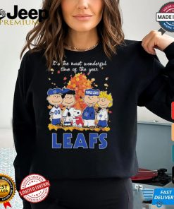 It’s The Most Wonderful Time Of The Year Peanuts Characters X Toronto Maple Leafs Shirt