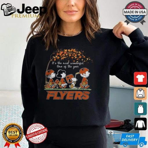 It’s The Most Wonderful Time Of The Year Peanuts Characters x Philadelphia Flyers Shirt