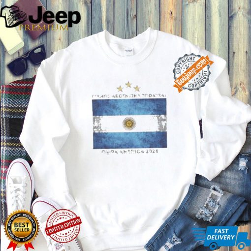 Ivamos Argentina Todavial Argentina Messi National Champions Team Copa America 2024 Champions T Shirt