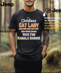 Official This Childless Cat Lady Votes for Kamala Than Shady Vance T Shirt