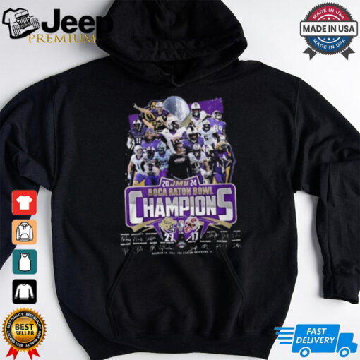JMU 2024 Boca Raton Bowl Champions Limited 2D T Shirt