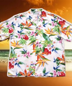 JUNGLE WHITE HAWAIIAN RAYON SHIRT