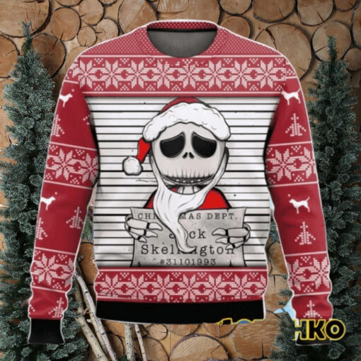 Jack Christmas Dept Skellington Nightmare Before Christmas Ugly Sweater