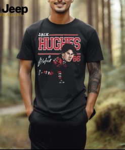 Jack Hughes New Jersey Cartoon T Shirt