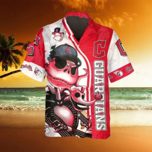 Jack Skeleton Cleveland Guardians Hawaiian Shirt, Cleveland Guardians Aloha Shirt, MLB Hawaiian Shirt