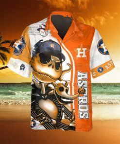 Jack Skeleton Houston Astros Hawaiian Shirt, Houston Astros Aloha Shirt, MLB Hawaiian Shirt