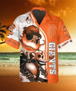 Jack Skeleton San Francisco Giants Hawaiian Shirt, SF Giants Aloha Shirt, MLB Hawaiian Shirt