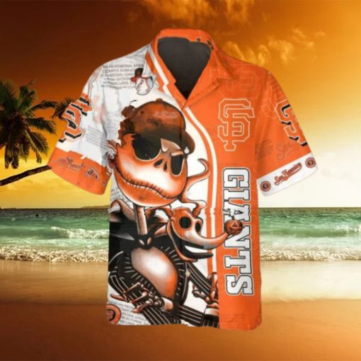 Jack Skeleton San Francisco Giants Hawaiian Shirt, SF Giants Aloha Shirt, MLB Hawaiian Shirt