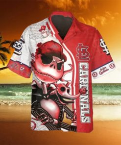 Jack Skeleton St. Louis Cardinals Hawaiian Shirt, St. Louis Cardinals Aloha Shirt, MLB Hawaiian Shirt