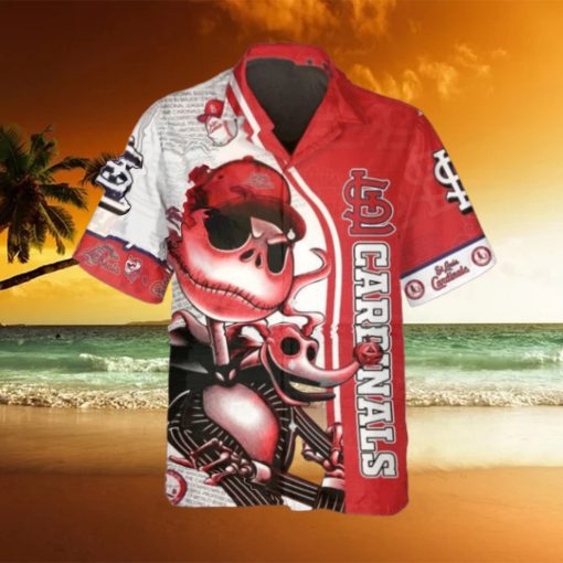 Jack Skeleton St. Louis Cardinals Hawaiian Shirt, St. Louis Cardinals Aloha Shirt, MLB Hawaiian Shirt