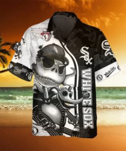 Jack Skeleton White Sox Hawaiian Shirt, White Sox Aloha Shirt, MLB Hawaiian Shirt