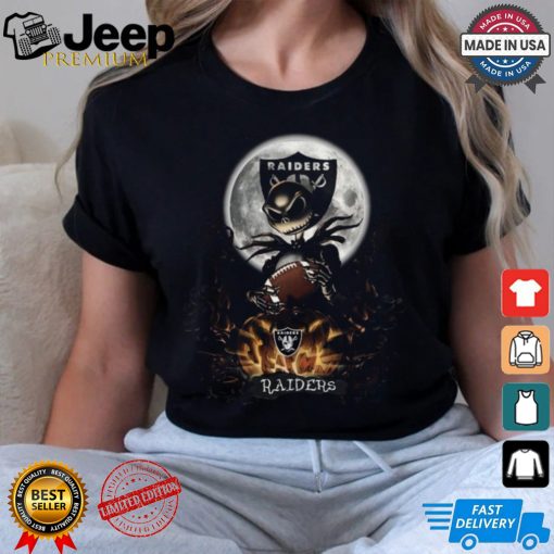 Jack Skellington Las Vegas Raiders Halloween Is Coming 2024 Shirt