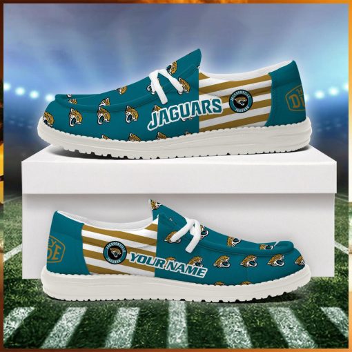 Jacksonville Jaguars 2024 Version Personalized Hey Dude Shoes