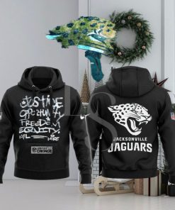 Jacksonville Jaguars NFL Justice Opportunity Equity Freedom Hoodie 3D